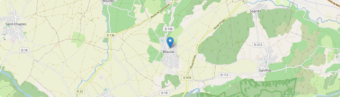 Blauzac - Carte