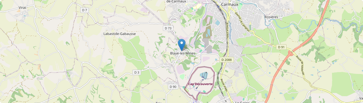 Blaye-les-Mines - Carte