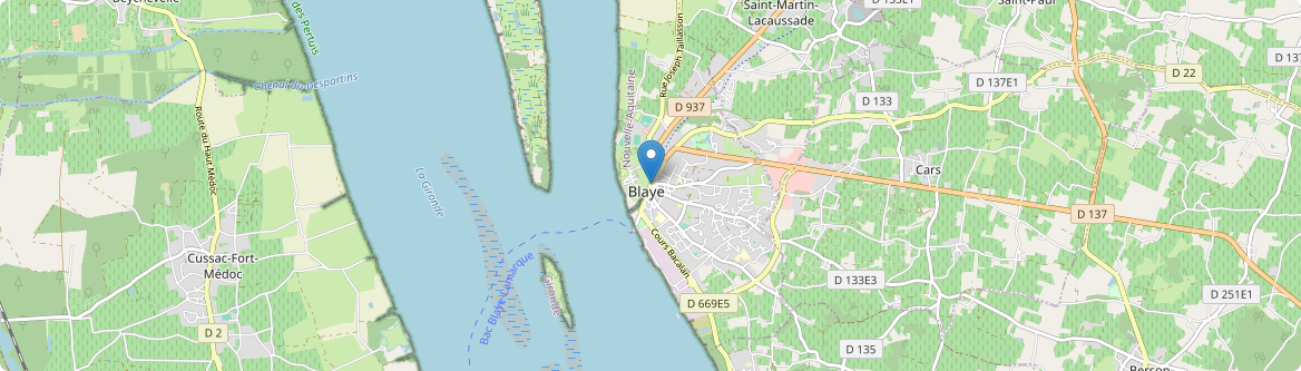 Blaye - Carte