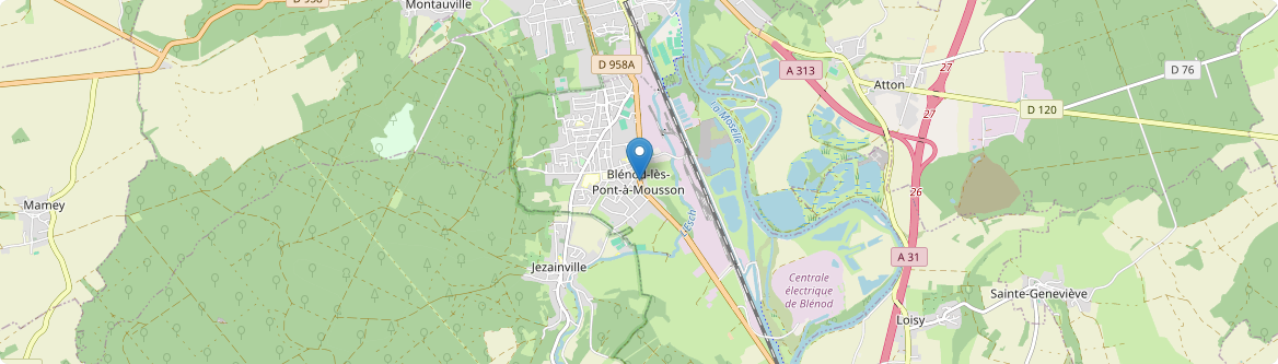 Blénod-lès-Pont-à-Mousson - Carte