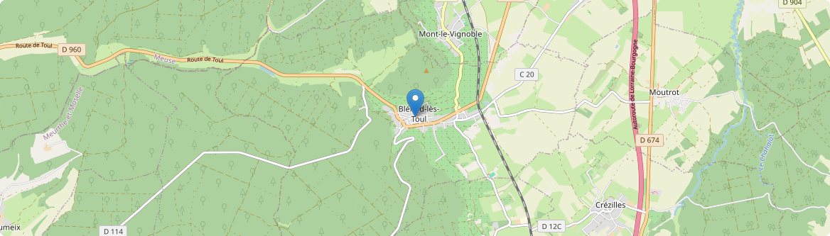 Blénod-lès-Toul - Carte