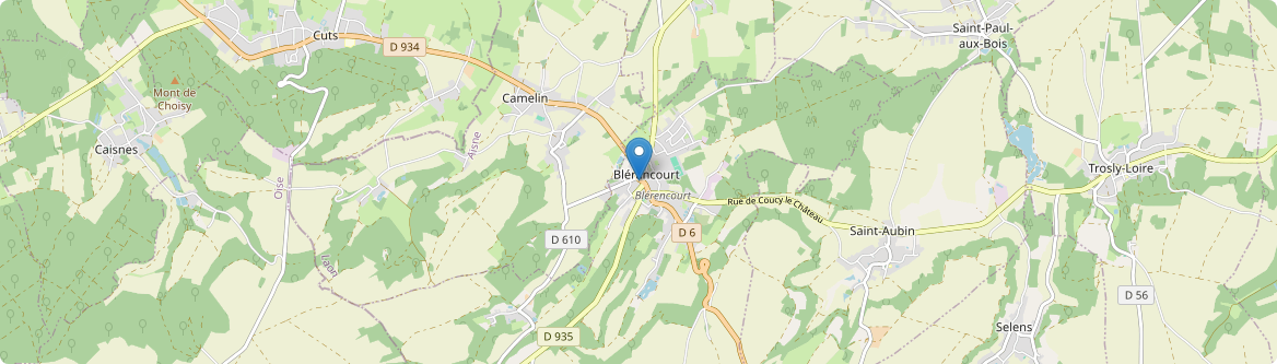 Blérancourt - Carte