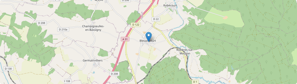 Blevaincourt - Carte