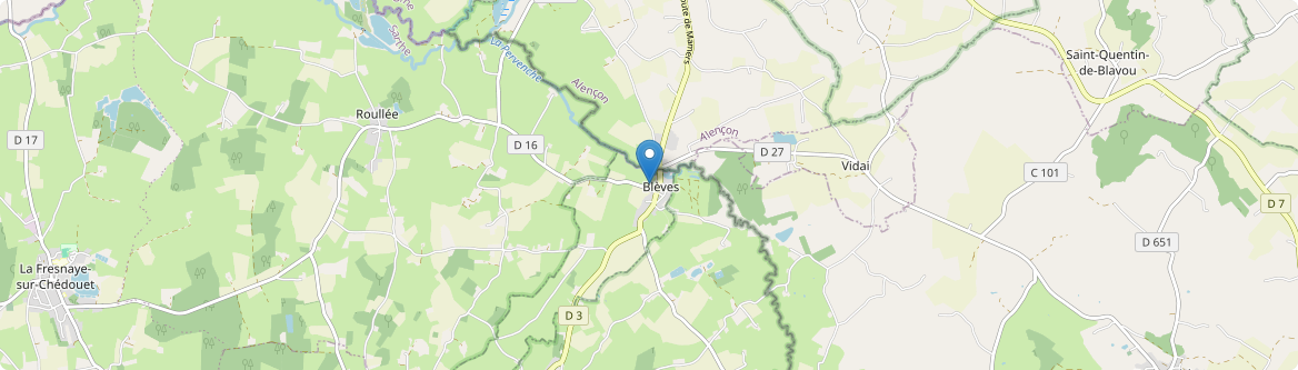 Blèves - Carte