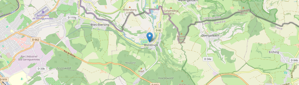 Bliesbruck - Carte