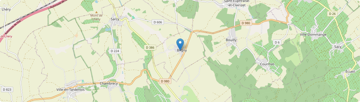 Bligny - Carte