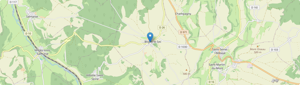 Bligny-le-Sec - Carte