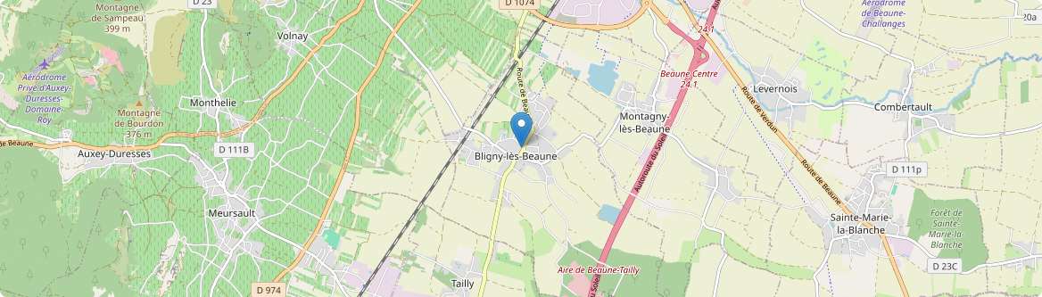 Bligny-lès-Beaune - Carte