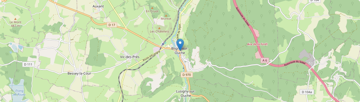 Bligny-sur-Ouche - Carte