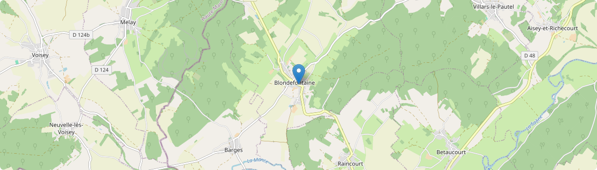 Blondefontaine - Carte