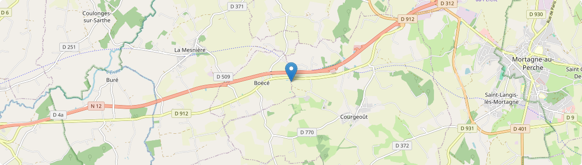 Boëcé - Carte