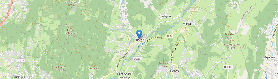 Boëge - Carte