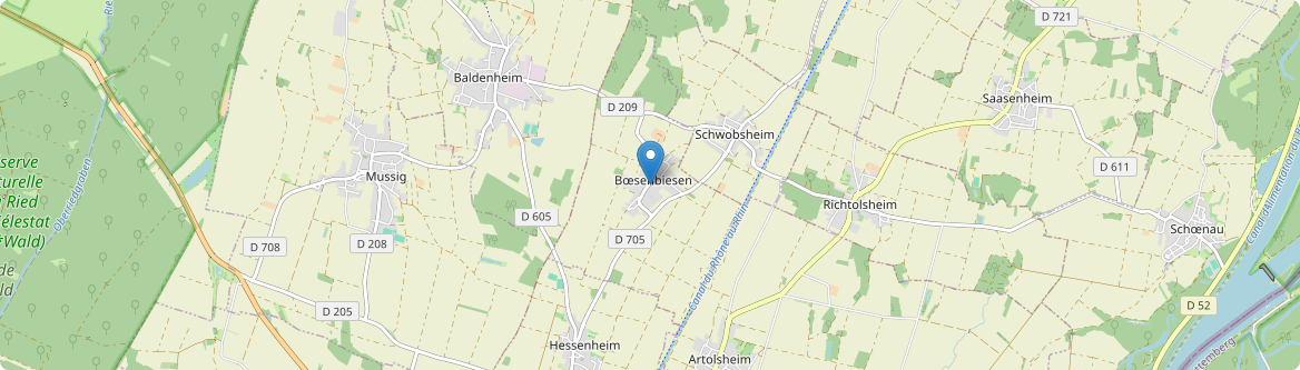 Bœsenbiesen - Carte