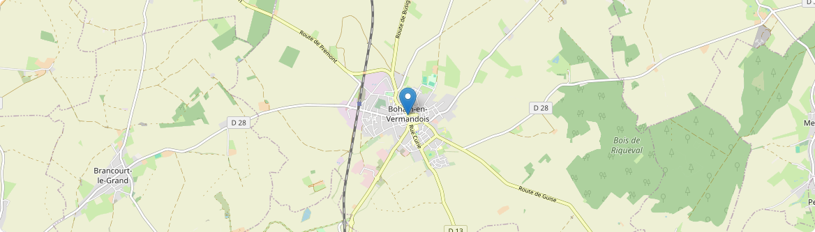 Bohain-en-Vermandois - Carte