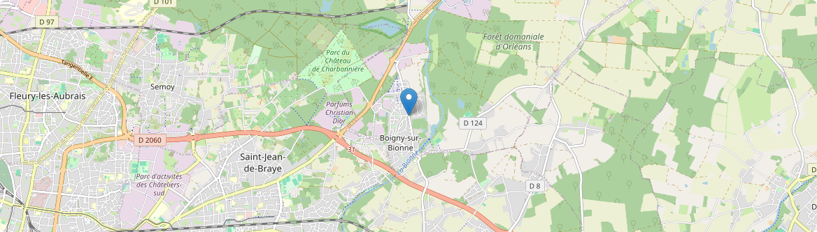 Boigny-sur-Bionne - Carte