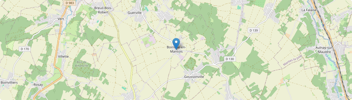 Boinville-en-Mantois - Carte