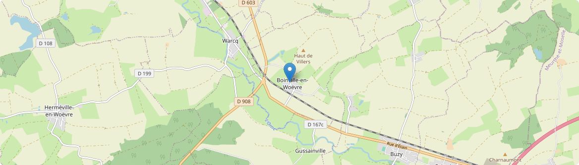 Boinville-en-Woëvre - Carte