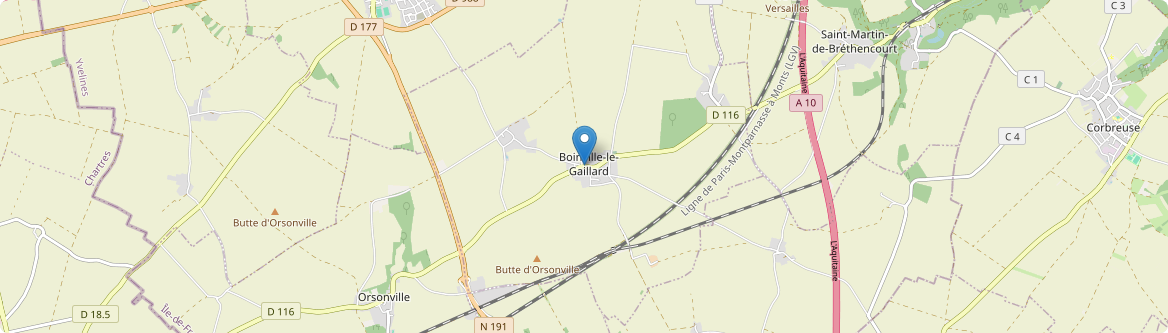 Boinville-le-Gaillard - Carte