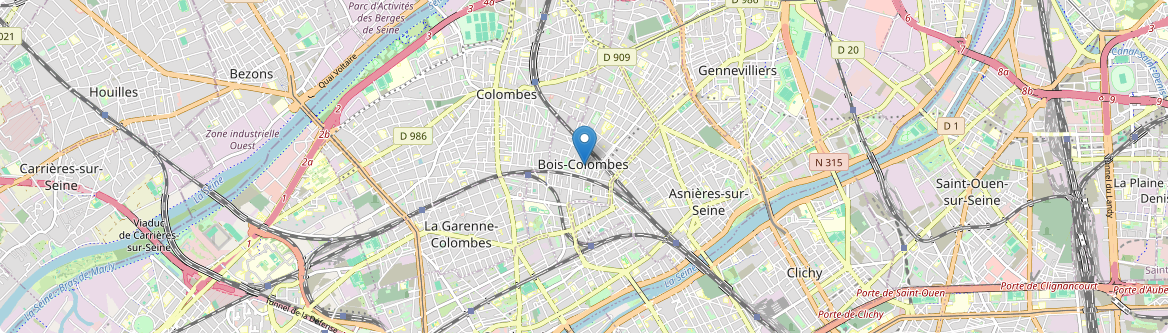 Bois-Colombes - Carte