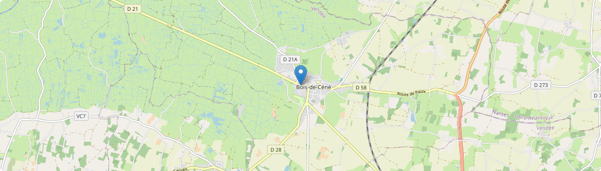 Bois-de-Céné - Carte