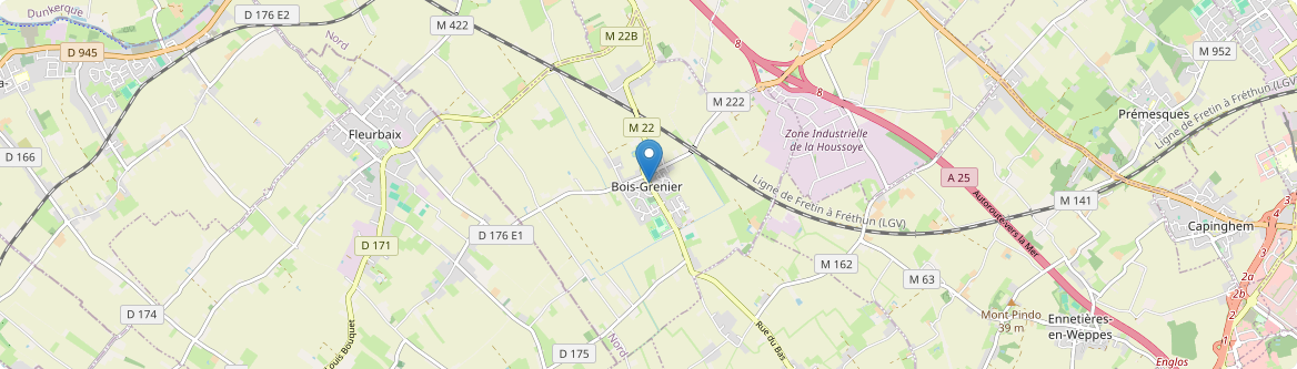 Bois-Grenier - Carte