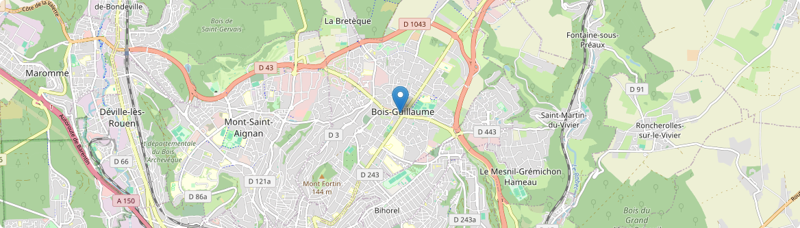 Bois-Guillaume - Carte