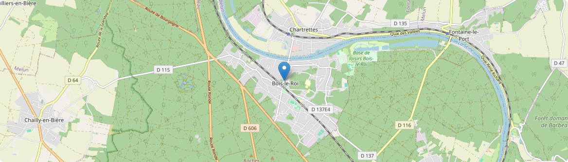 Bois-le-Roi - Carte