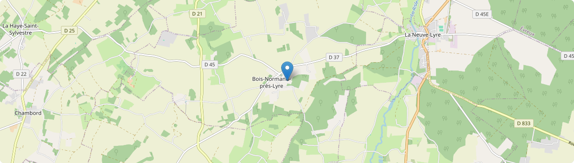 Bois-Normand-près-Lyre - Carte