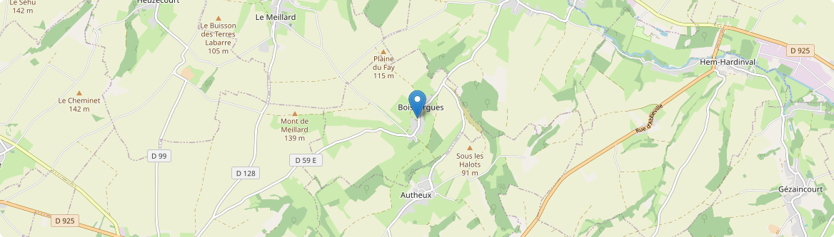 Boisbergues - Carte