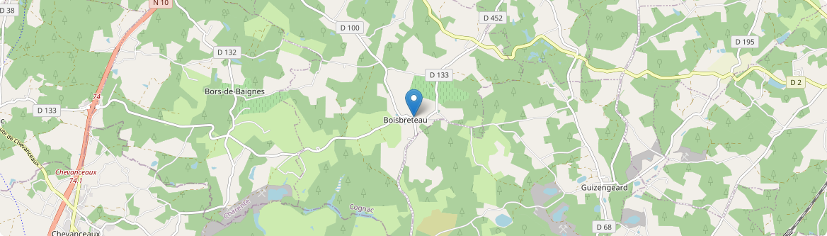 Boisbreteau - Carte