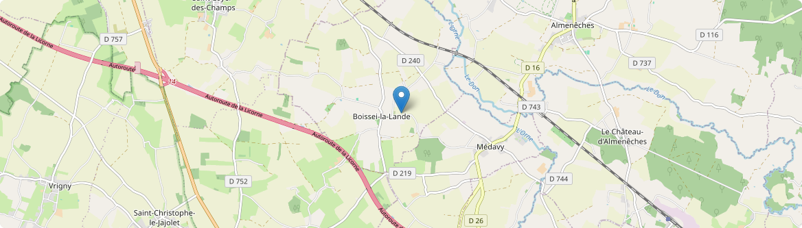 Boissei-la-Lande - Carte