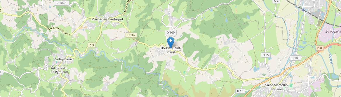 Boisset-Saint-Priest - Carte