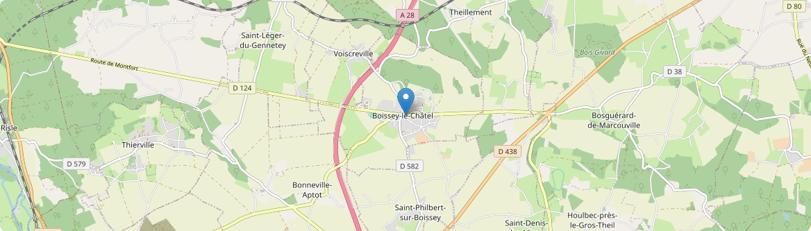 Boissey-le-Châtel - Carte