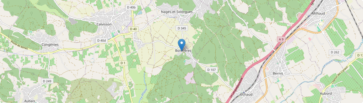 Boissières - Carte