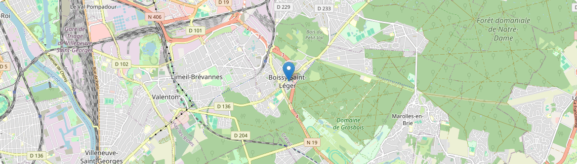 Boissy-Saint-Léger - Carte