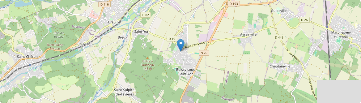 Boissy-sous-Saint-Yon - Carte