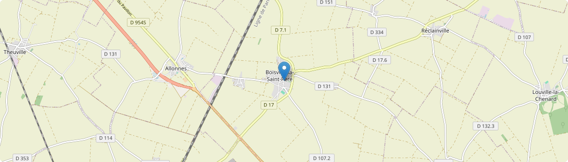 Boisville-la-Saint-Père - Carte