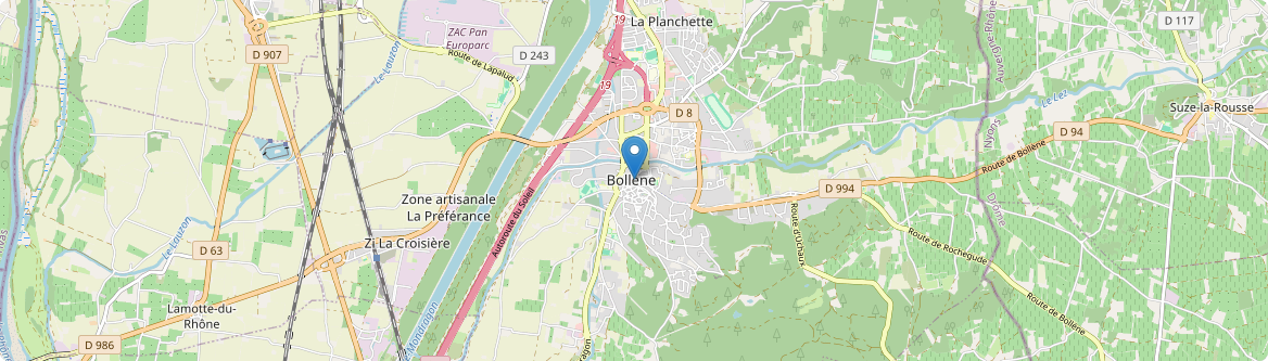 Bollène - Carte