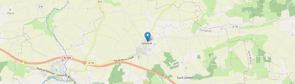 Bon Repos sur Blavet - Carte