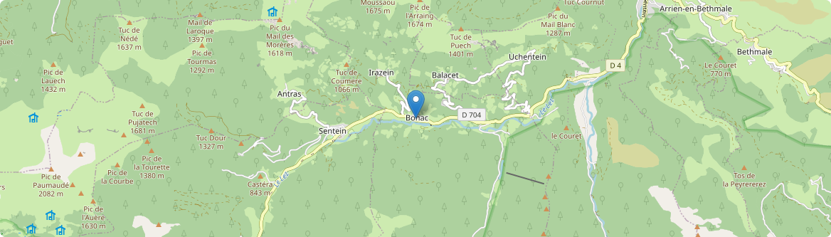 Bonac-Irazein - Carte