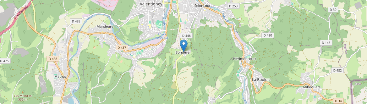 Bondeval - Carte