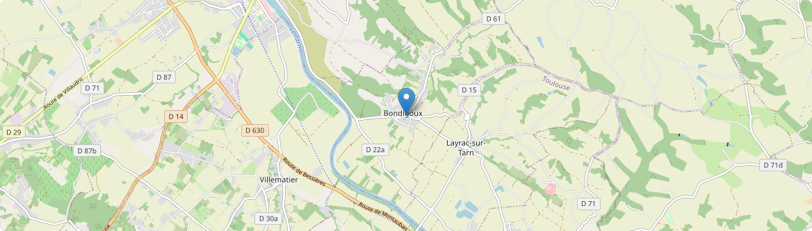 Bondigoux - Carte