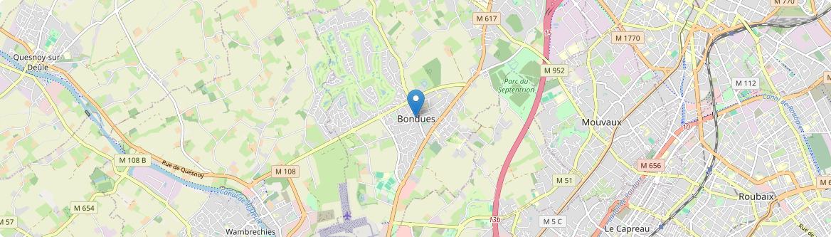 Bondues - Carte