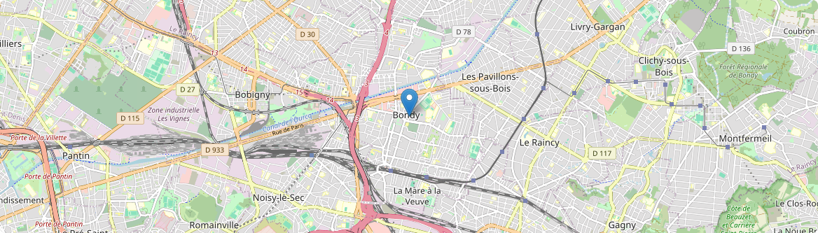 Bondy - Carte