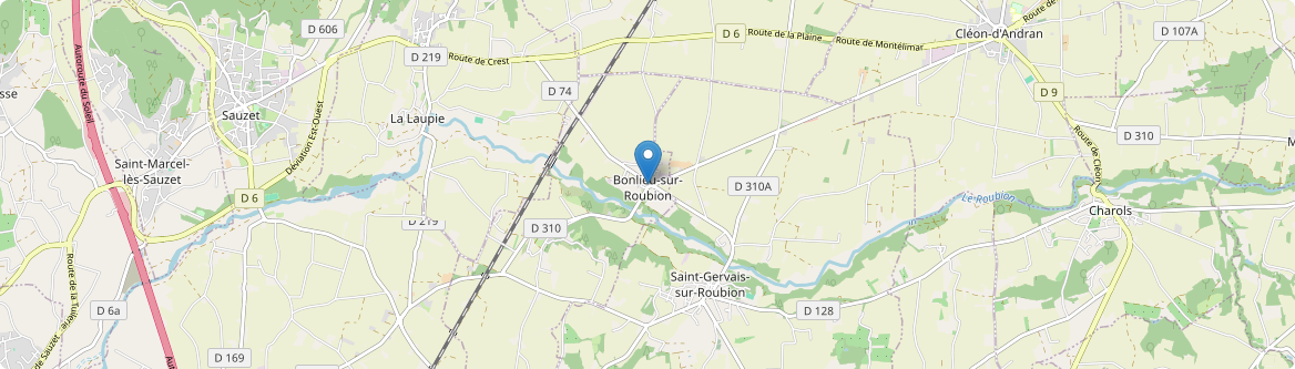 Bonlieu-sur-Roubion - Carte