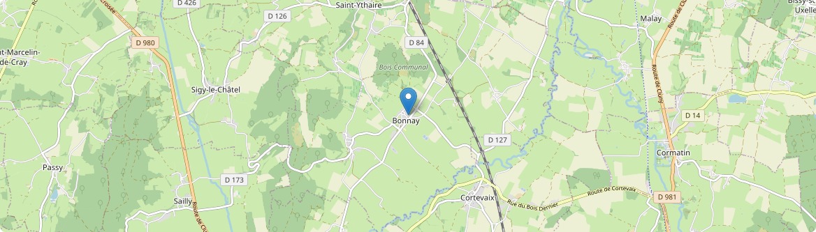 Bonnay - Carte