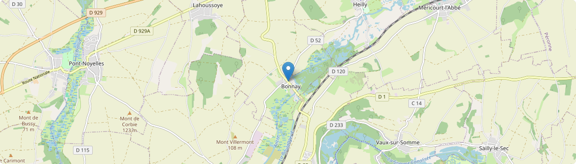 Bonnay - Carte