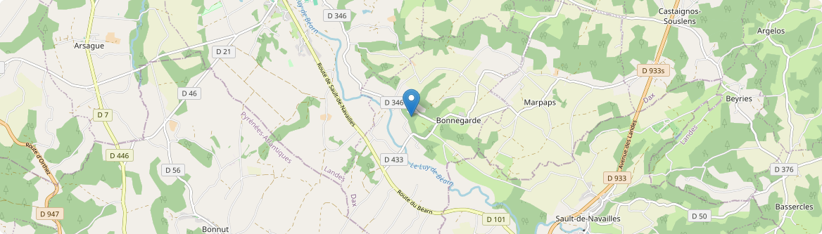 Bonnegarde - Carte