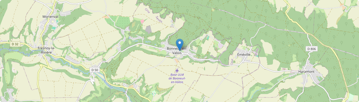 Bonneuil-en-Valois - Carte