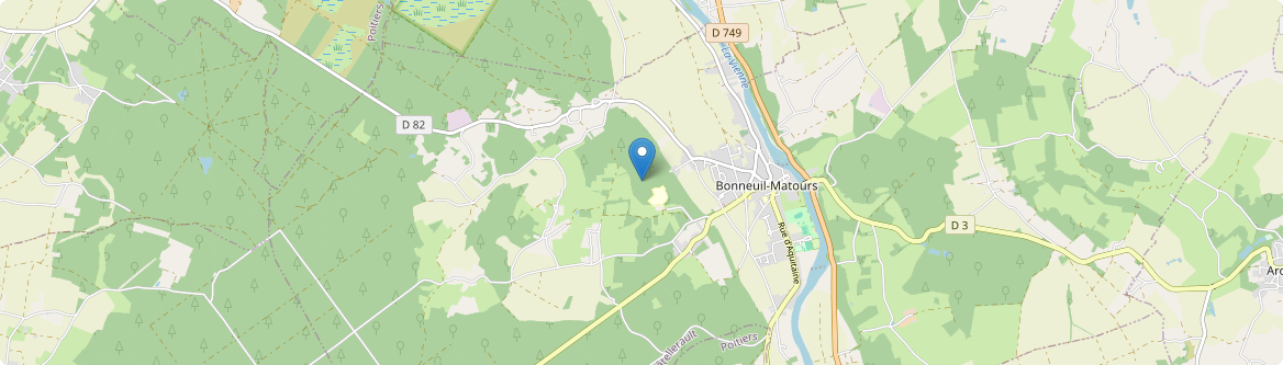 Bonneuil-Matours - Carte